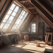 combles aménagé en espace lumineux